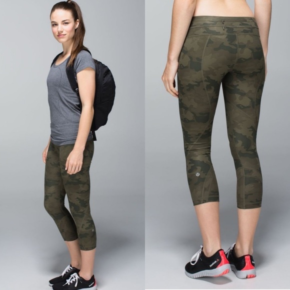 lululemon Run Inspire Crop II Luxtreme Savasana Camo - Picture 1 of 16